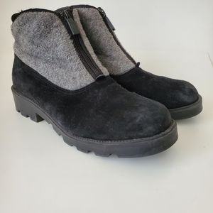 Naturalizer Polartec Black & Gray Insulated    Winter Size 11 Suede Boots
